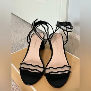 Loeffler Randall Emi City Sandals Block Heel Sandal in BlackSize 7