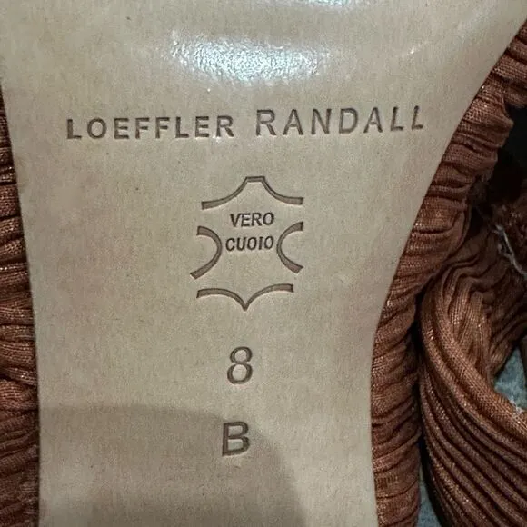 Loeffler Randall Teresa Pleated Lace-Up Sandals New!