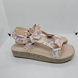 LoveShackFancy Loves Manebi floral espadrille strappy sandals EU 37