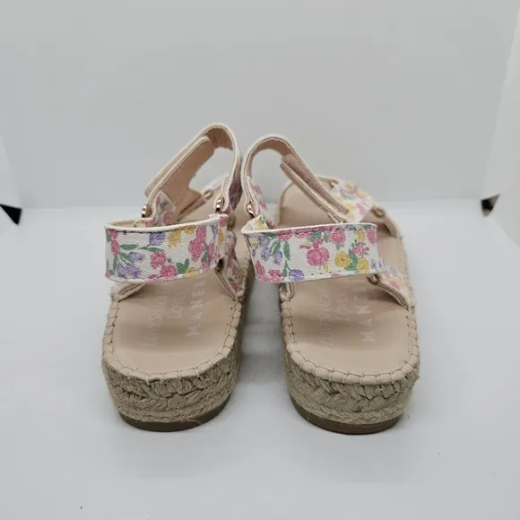 LoveShackFancy Loves Manebi floral espadrille strappy sandals EU 37
