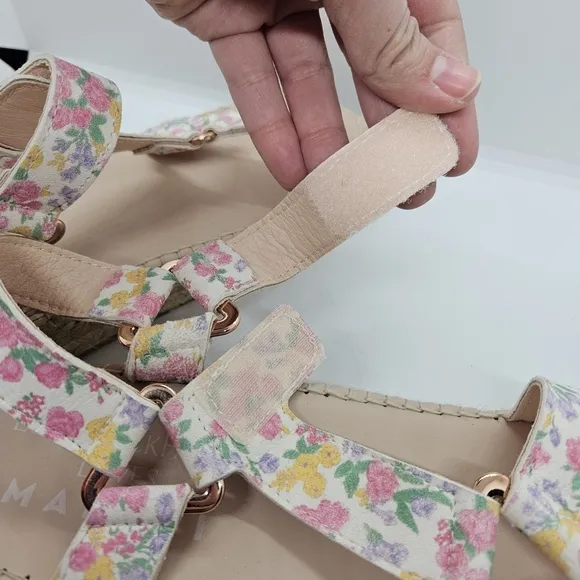 LoveShackFancy Loves Manebi floral espadrille strappy sandals EU 37