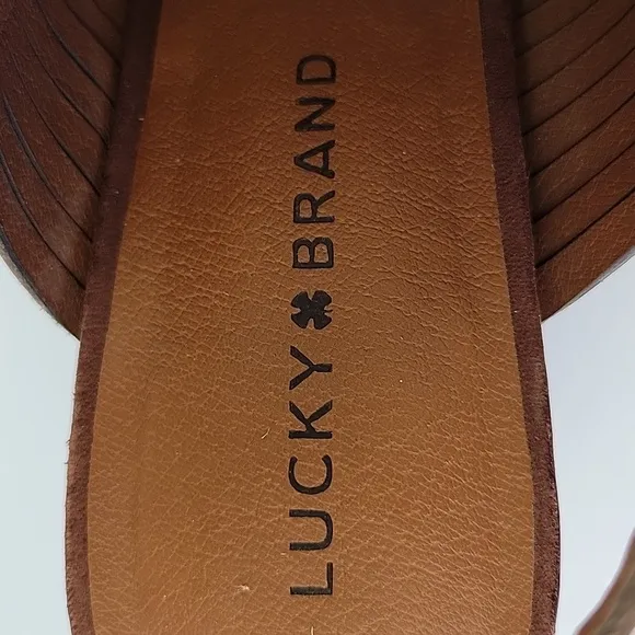 Lucky Brand Jorelie Sandals Plum Brown Size 9.5