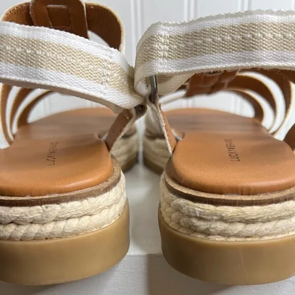 Lucky Brand Women's Emliey Gladiator Sandals Size 9.5