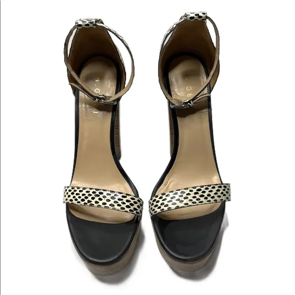 M. Gemi | Leather Ankle Strap Platform Sandal