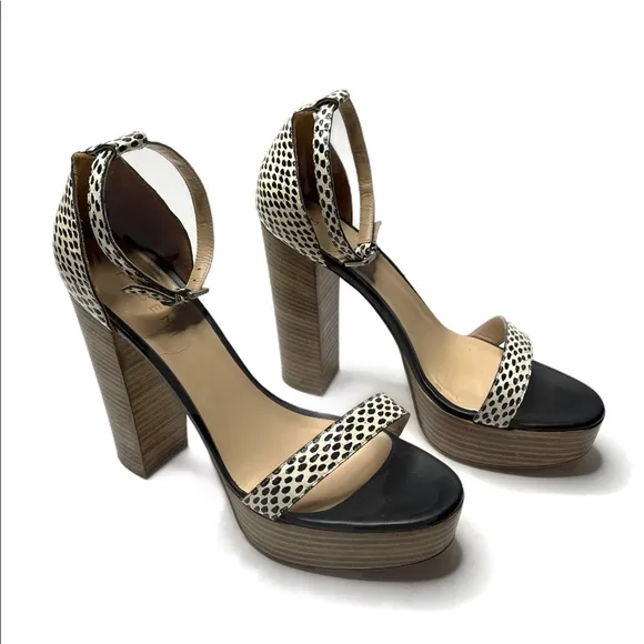 M. Gemi | Leather Ankle Strap Platform Sandal