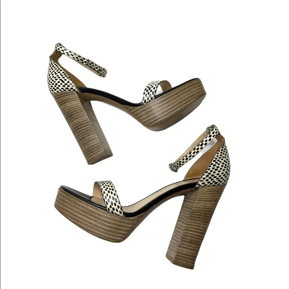 M. Gemi | Leather Ankle Strap Platform Sandal
