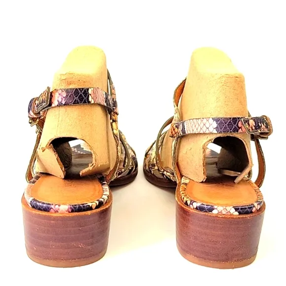 Madewell Lori Snakeskin Embossed Sandal Size 9