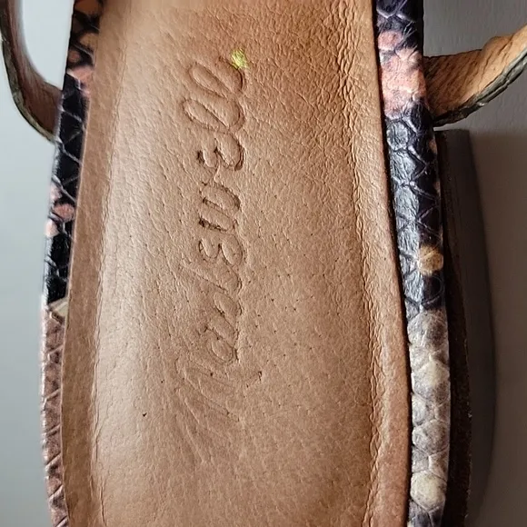 Madewell Lori Snakeskin Embossed Sandal Size 9