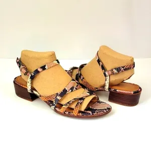Madewell Lori Snakeskin Embossed Sandal Size 9