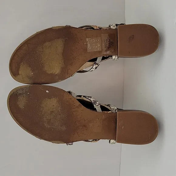 Madewell Lori Snakeskin Embossed Sandal Size 9