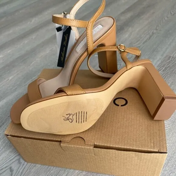 Mango Genuine Leather Sandals Heels