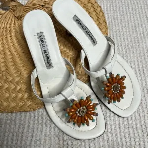 Manila Blahnik kitten heal sandals