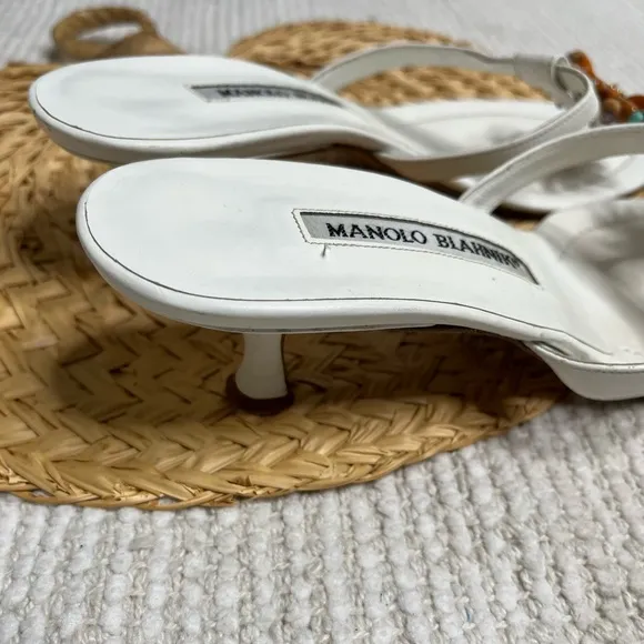 Manila Blahnik kitten heal sandals