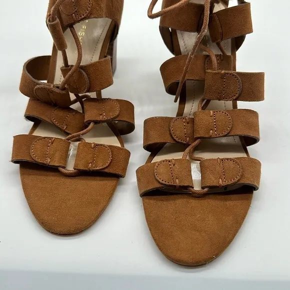 Marc Fisher Paradox Gladiator Heel Sandals Brown Size 6.5