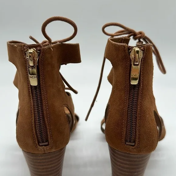 Marc Fisher Paradox Gladiator Heel Sandals Brown Size 6.5