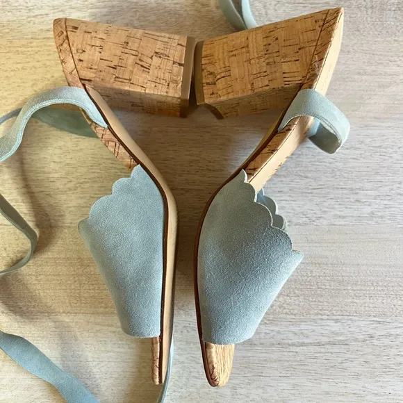 Marc Fisher Piya Lace-Up Cork Block-Heel Sandal