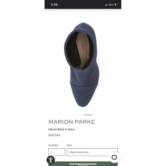 MARION PARKE $695 Women's EU36 Black Stockings Pull Up Ankle Booties US Size‎ 6