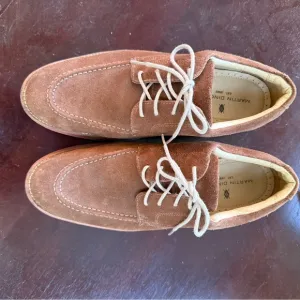 Martin Dingman Men's Tan Suede Shoes