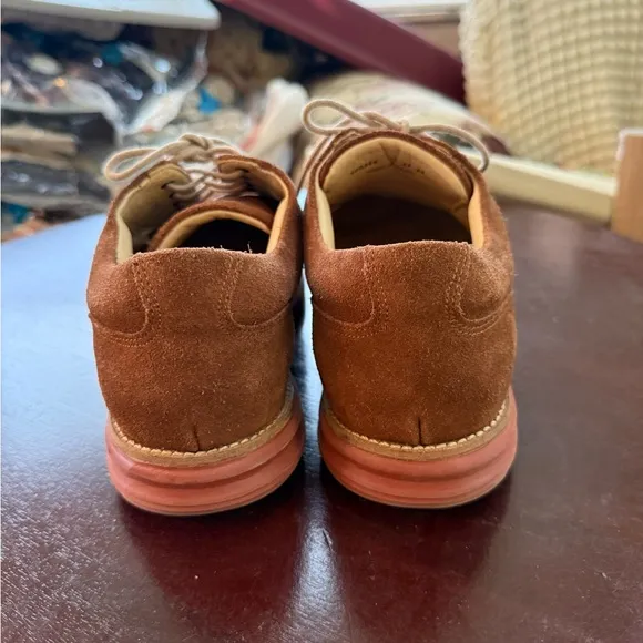 Martin Dingman Men's Tan Suede Shoes