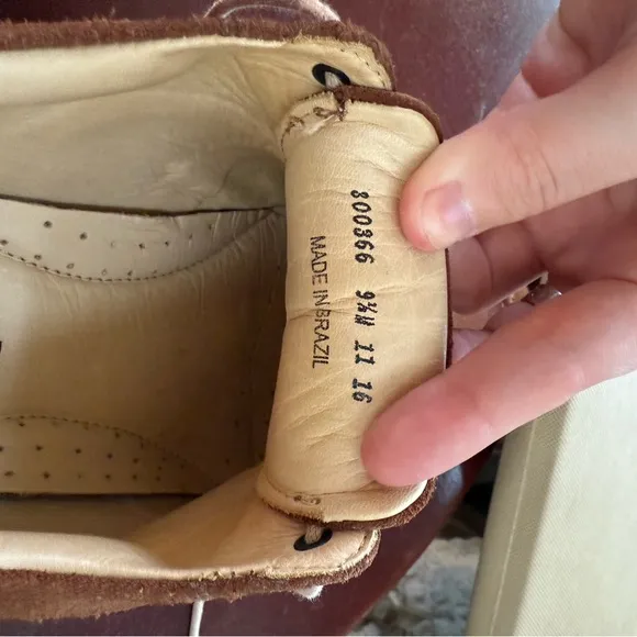 Martin Dingman Men's Tan Suede Shoes