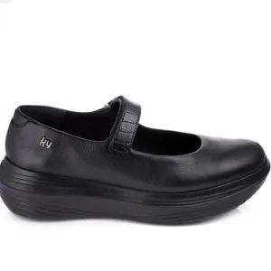 Mary Jane Shoes by Kybun KyBoot Luzern 17 Caviar Comfy Walking Size 9 Black