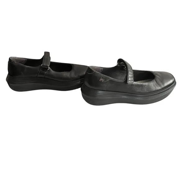 Mary Jane Shoes by Kybun KyBoot Luzern 17 Caviar Comfy Walking Size 9 Black