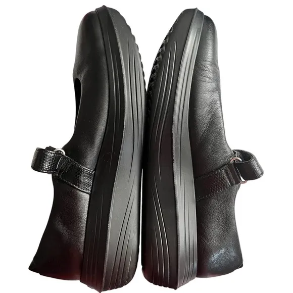 Mary Jane Shoes by Kybun KyBoot Luzern 17 Caviar Comfy Walking Size 9 Black