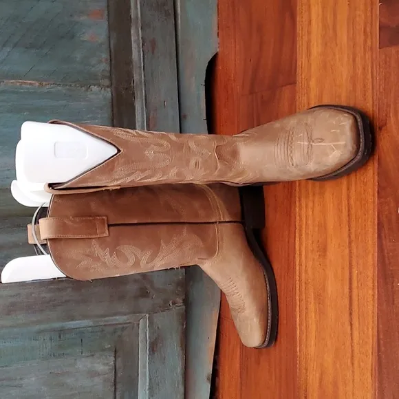 Masterson Boot Co. Brown Leather Western Boots, Size 7.5, NWOT