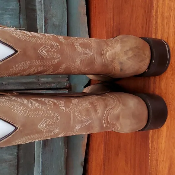 Masterson Boot Co. Brown Leather Western Boots, Size 7.5, NWOT