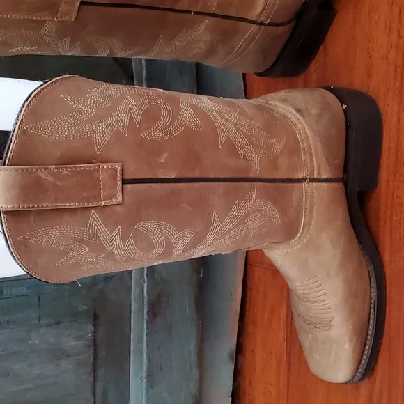 Masterson Boot Co. Brown Leather Western Boots, Size 7.5, NWOT