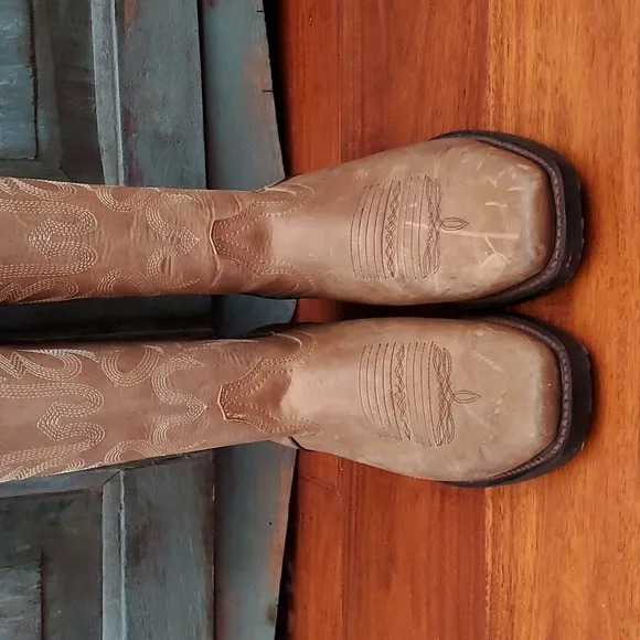 Masterson Boot Co. Brown Leather Western Boots, Size 7.5, NWOT