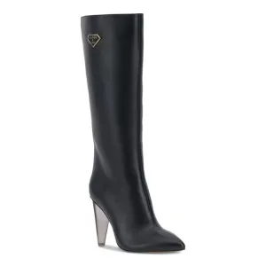 MATEO BY INC Womens Black Charlotte Pointed Toe Stiletto Boots 9.5 M