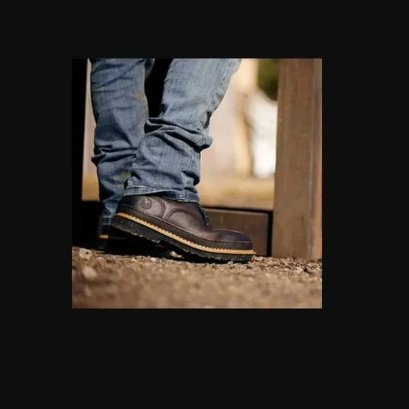 Men's 8.5 Georgia Boot 6&quot; Georgia Giant work boots in brown leather G6274