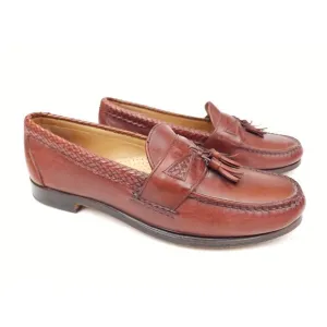 Men's Allen Edmonds Maxfield Slip On Loafers Dress Shoes Size 9.5 DBrown Leather
