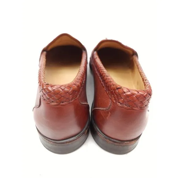 Men's Allen Edmonds Maxfield Slip On Loafers Dress Shoes Size 9.5 DBrown Leather