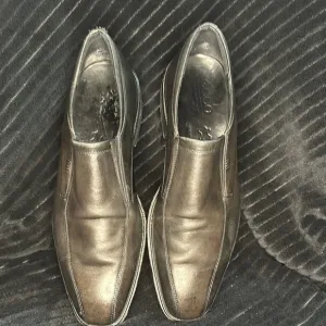 Mens Ecco Black Leather Illinois Bicycle Toe Loafer Mens 11.5/45 EUC Retail $214