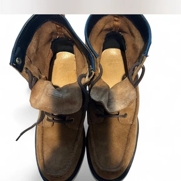Men's FRYE Suede Moc-SoftToe Boots Size 9.5