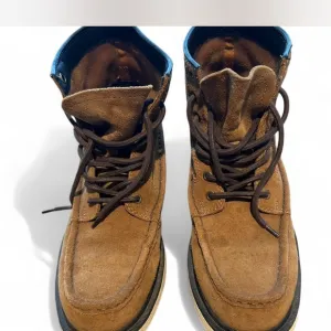 Men's FRYE Suede Moc-SoftToe Boots Size 9.5