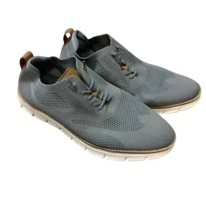 Men's Gray Mesh Dress Sneakers Size 11 Breathable Casual