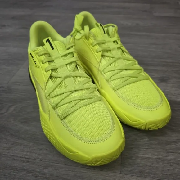 Men's Puma Court Rider 1 LaMelo Ball Basketball Shoes Yellow 376512‑01 Size 9.5