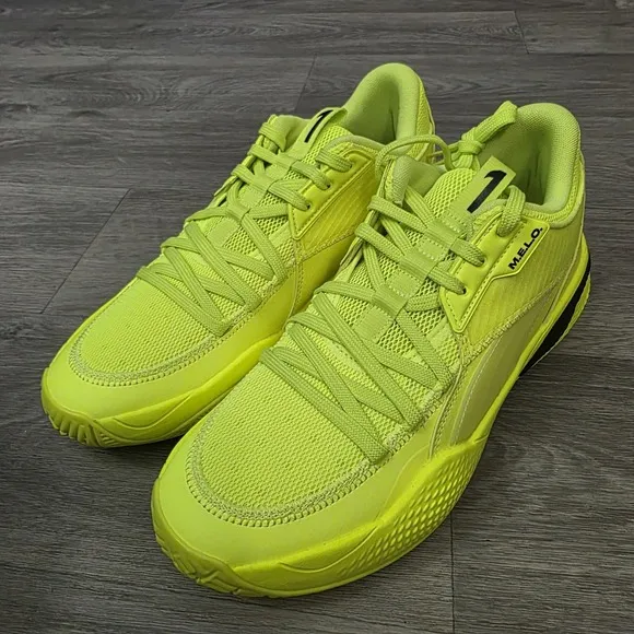 Men's Puma Court Rider 1 LaMelo Ball Basketball Shoes Yellow 376512‑01 Size 9.5