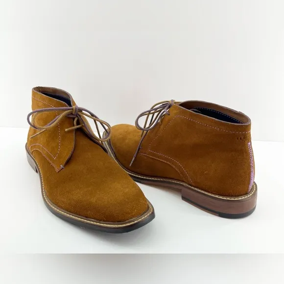 Men's Ted Baker Torsdi 4 Brown Suede Chukka Boots Men’s 8.5