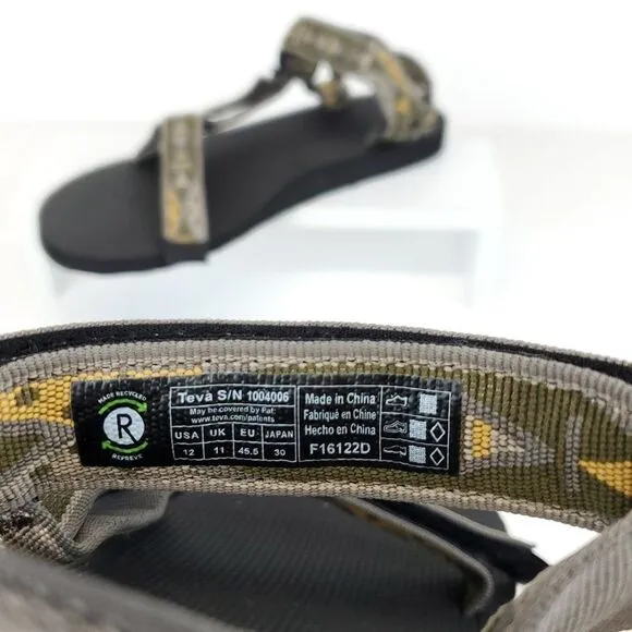 Men's Teva Original Universal Recycled Outdoor Strappy Sandals Size 12