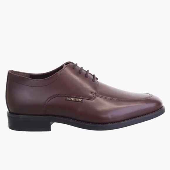 Mephisto Carlo Lace Up Brown Leather Shoes Sz 9 1/2 Brown