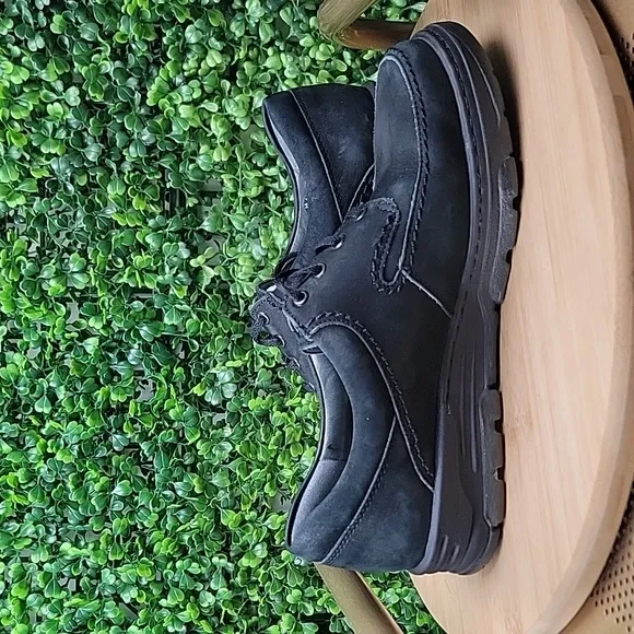 Mephisto City Hiker Nubuck Air Jet Mock Toe Comfort Walking Shoes Black Sz 6.5