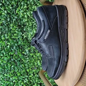 Mephisto City Hiker Nubuck Air Jet Mock Toe Comfort Walking Shoes Black Sz 6.5