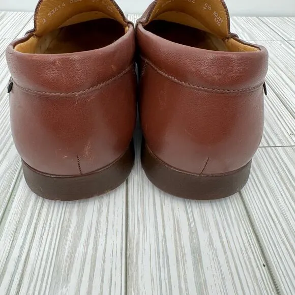 Mephisto Cool Air brown leather slip on loafers shoes men's size 7