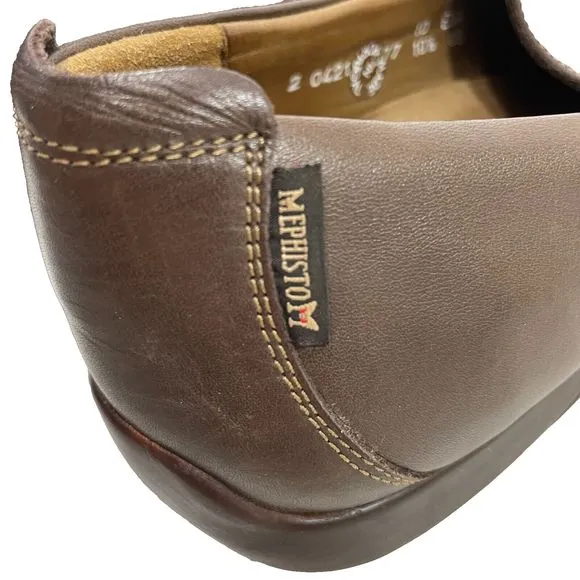 Mephisto Cool Air‎ Loafers Men's 10.5 US Brown Leather Slip On Dress Shoes *Read