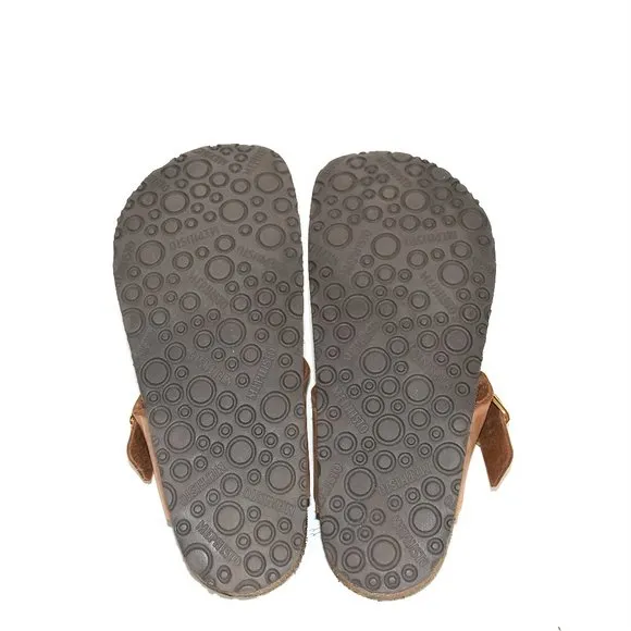 MEPHISTO MELINDA | Women Cork Sandals Camel Leather Nubuck Size 37 - 7