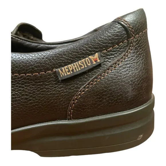 Mephisto Mens Mallory Loafer Brown Leather Slip On Size 11